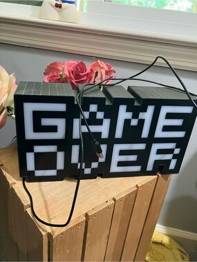 Paladone Game Over Light multi color Sign